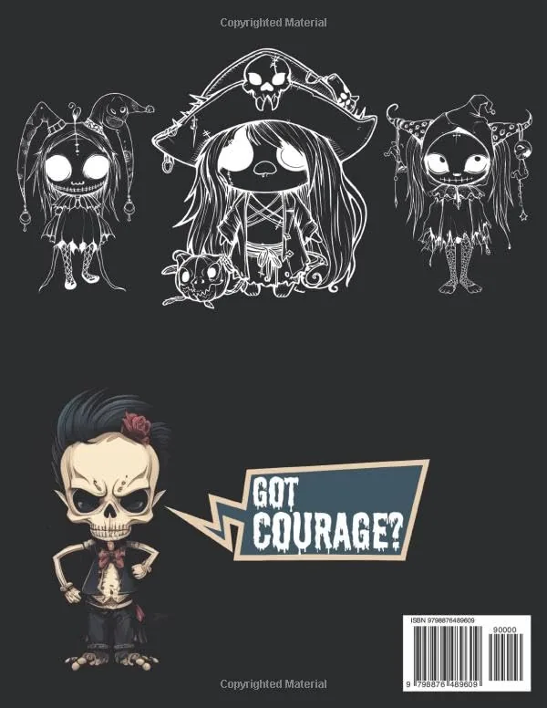 Kawaii Gothic Horror: Coloring Book of Twilight Whimsy & Playful Terrors - Unveiling Cute Frights in a Whimsical Fantasy (Kawaii Kingdom Series) (Gothic Kawaii Coloring Adventures) — تصویر 2
