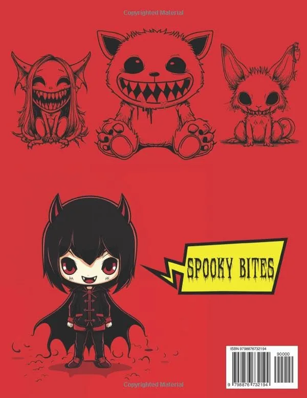 Kawaii Vampires: Spooky Coloring Book of Enchanting Creatures and Whimsical Worlds for Kawaii Art and Fantasy Enthusiasts (Kawaii Kingdom Series) (Gothic Kawaii Coloring Adventures) — تصویر 2