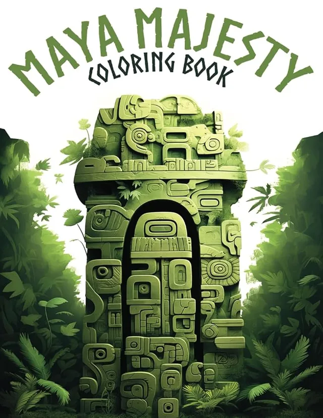 Maya Majesty: Ancient Wonders and Cultural Richness - A Captivating Coloring Experience of the Maya Civilization (Hues of History Series) (Ancient Palette) — تصویر 1