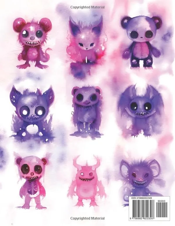Gothic Chibi Reverse Coloring Book: Unleash Your Creativity: Enchanting Sketches & Fantasy Designs for Stress Relief, Artistic Expression, and Mindful Drawing (Gothic Kawaii Coloring Adventures) — تصویر 2