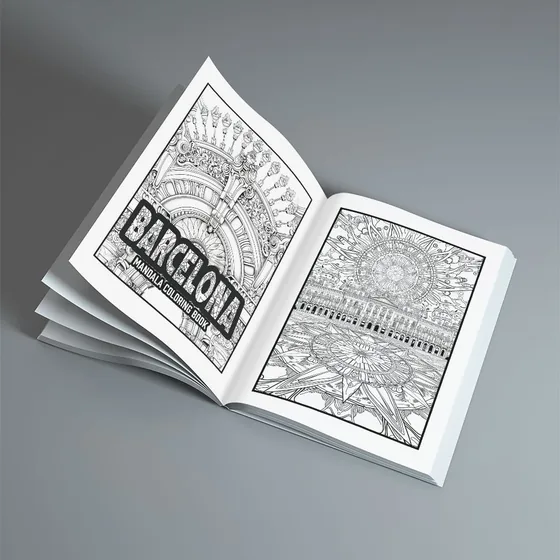 Barcelona Mandala Coloring Book — تصویر 2