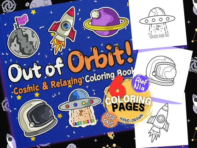 Galaxy and Outer Space Coloring Book — تصویر 1