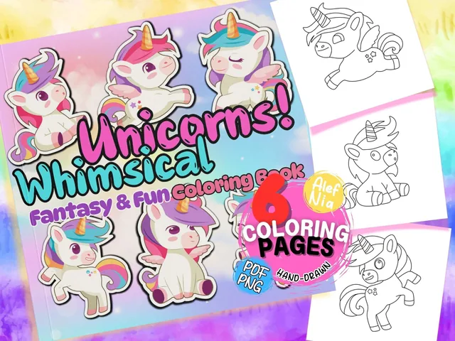 Baby Unicorn Coloring Book — تصویر 1