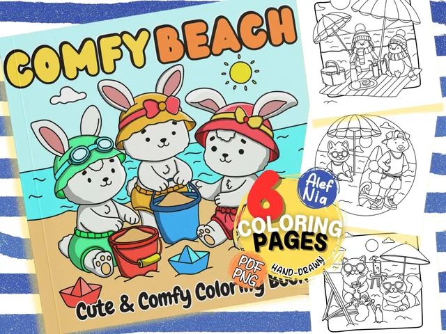 Cozy Times and Cute Animals Coloring Book — تصویر 1