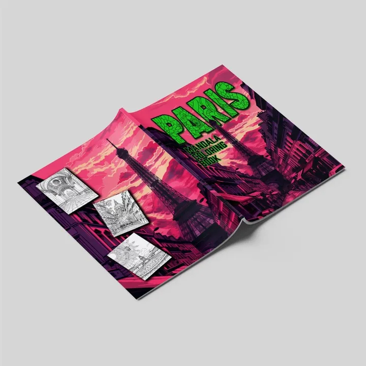 Paris Mandala Coloring Book — تصویر 1